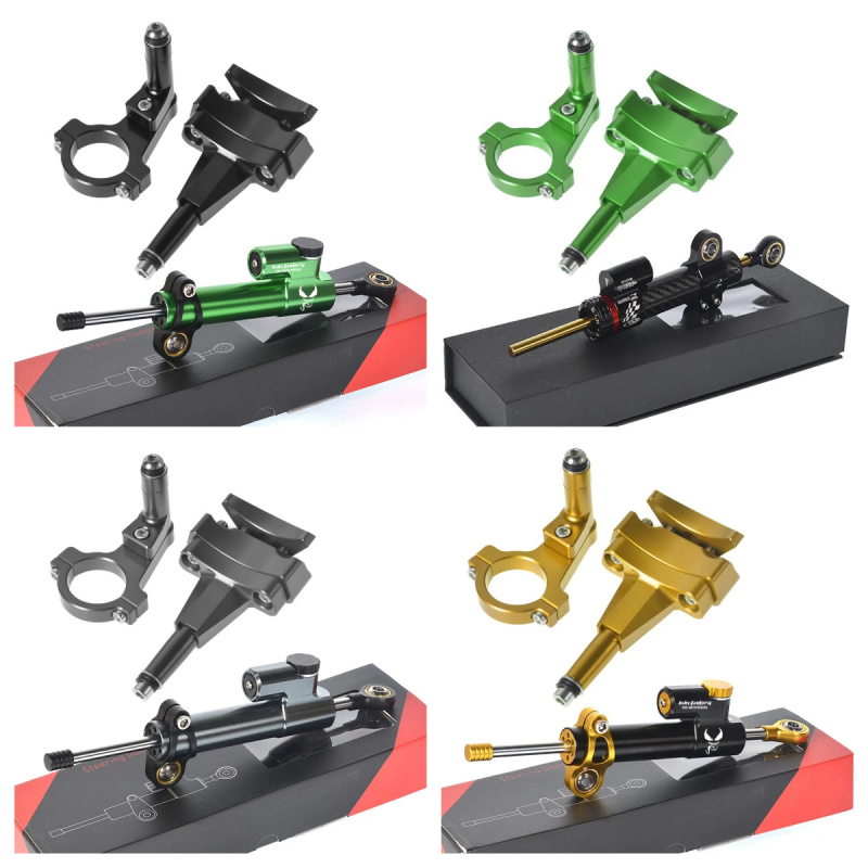 Steering Damper Stabilizer Kit Cnc - لكاواساكي 500 2024-دراجة نارية قوس نينجا
