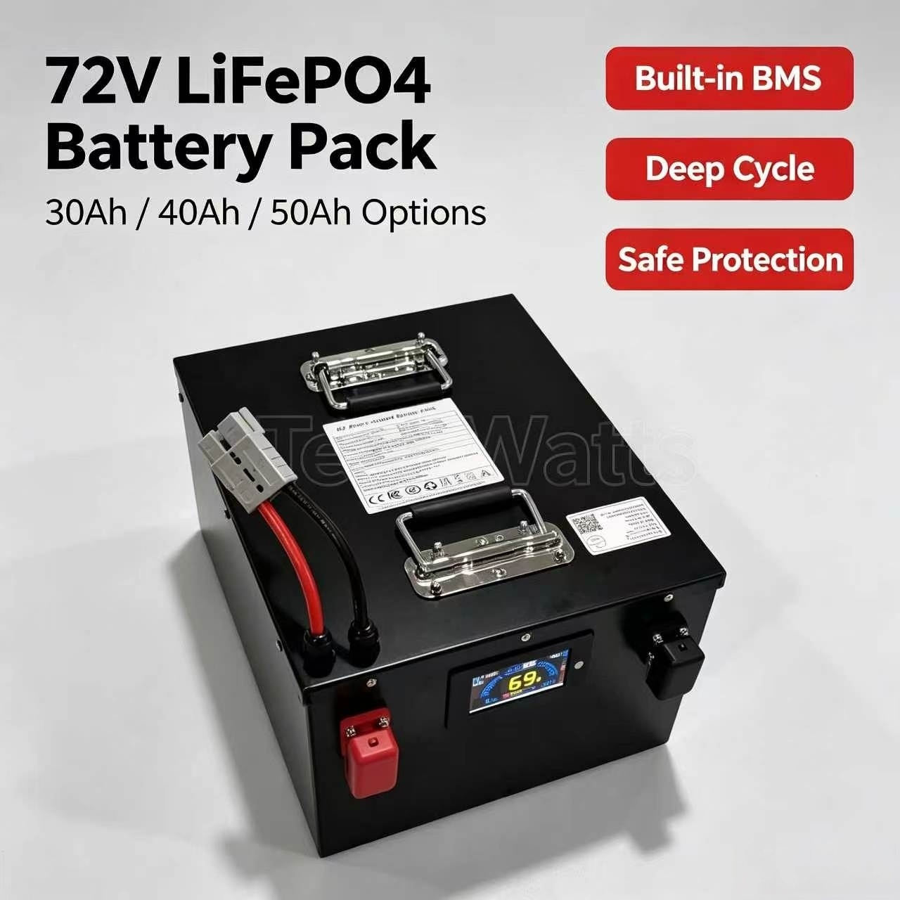 72V 30Ah Lifepo4 Battery Pack - بطارية ليثيوم فوسفات الحديد 72 فولت