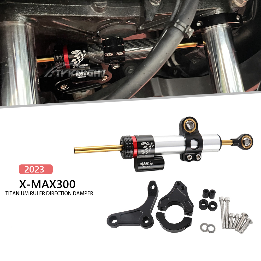 Steering Damper Stabilizer Kit Cnc - لياماها XMAX 300 X-MAX300 XMAX 300