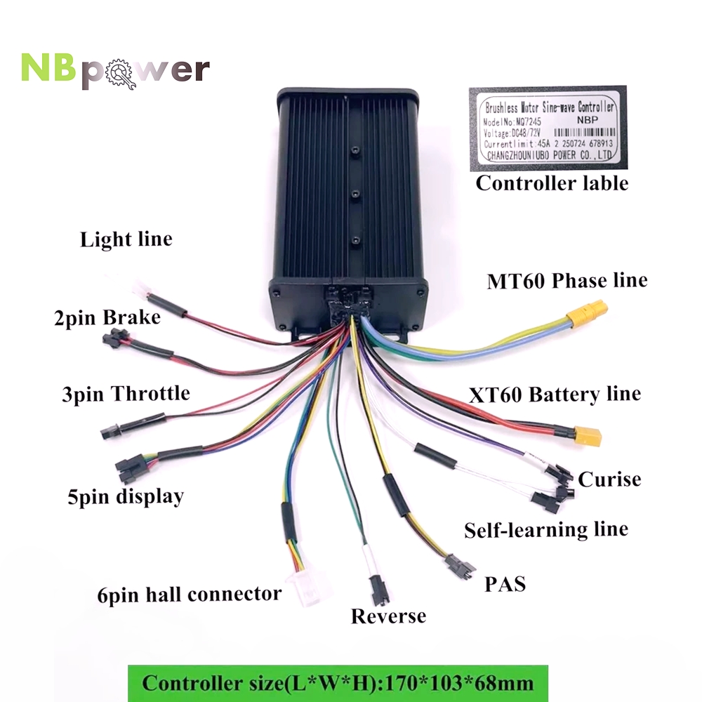 72V 45A Dual Controller - وحدة تحكم ثنائية الوضع NBpower 48V/72V