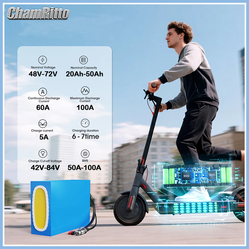 60V 30Ah 21700 Battery Pack - بطارية ليثيوم 48 فولت 20 أمبير