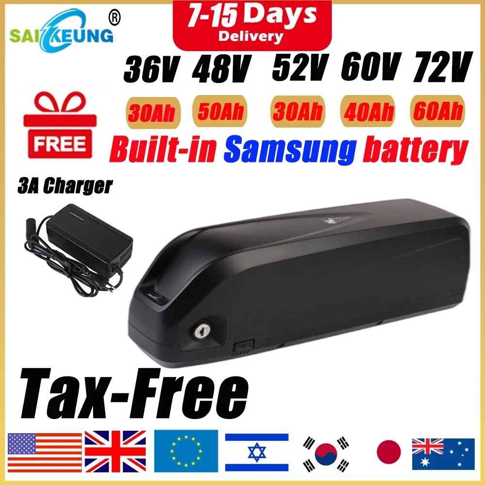 60V 30Ah 21700 Battery Pack - Hailong بولي 48 فولت 52 فولت