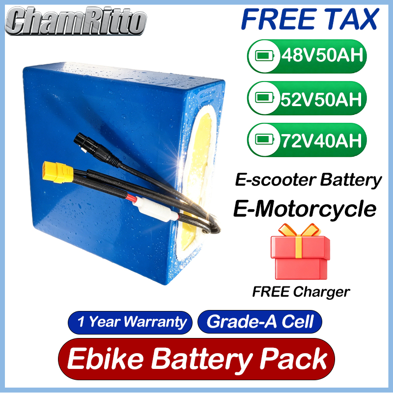 دراجة كهربائية ببطارية ليثيوم  - مراجعة 60V 30Ah 21700 Battery Pack وسعره