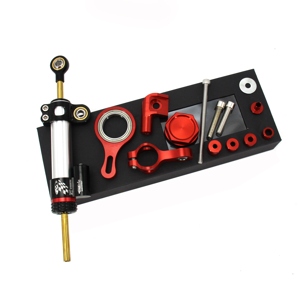 حامل مثبت توجيه قابل للتعديل م - مراجعة Steering Damper Stabilizer Kit Cnc وسعره