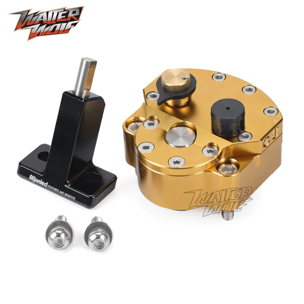 دراجة نارية التوجيه المثبط است - مراجعة Steering Damper Stabilizer Kit Cnc وسعره