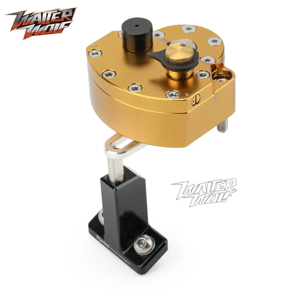 دراجة نارية التوجيه المثبط است - مراجعة Steering Damper Stabilizer Kit Cnc وسعره