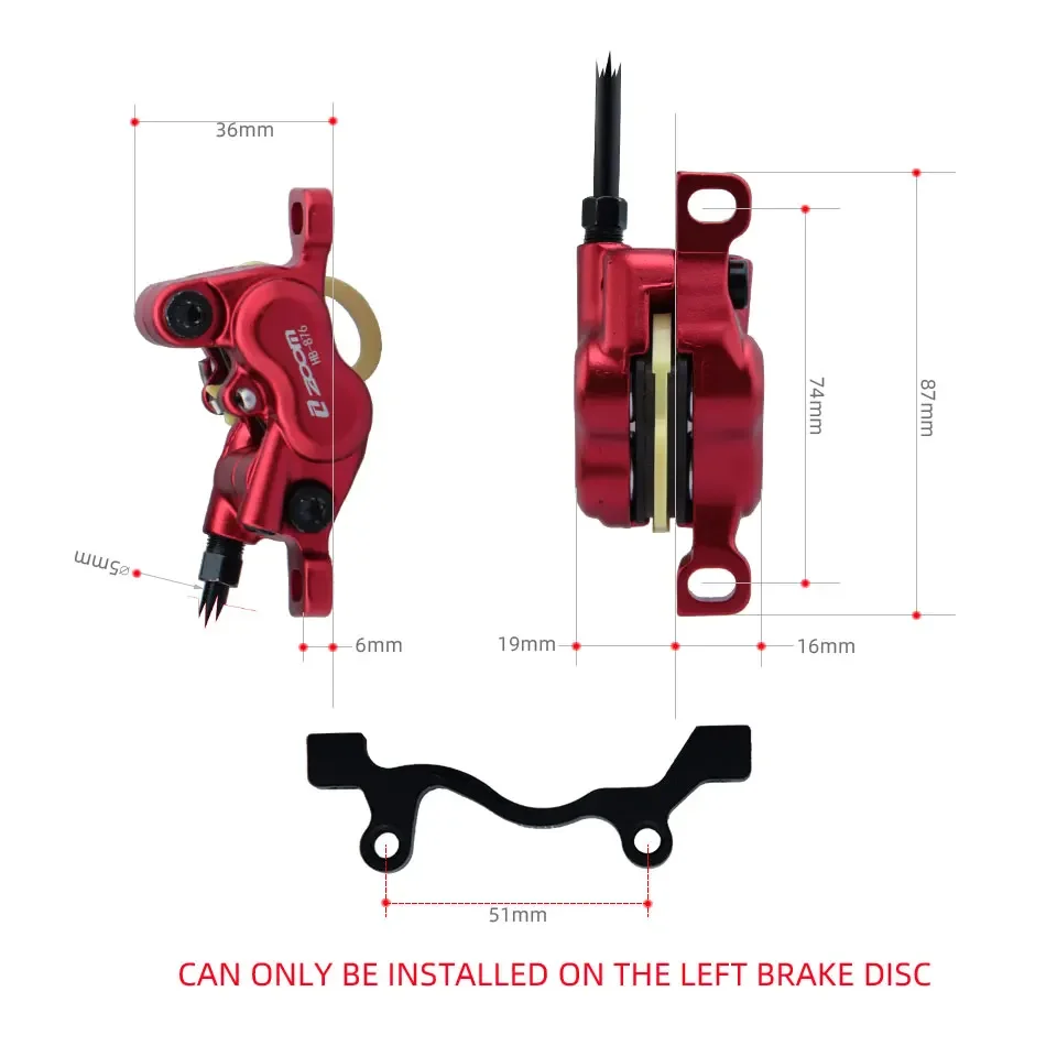 قرص تكبير هيدروليكي لسكوتر كهر - مراجعة Zoom Hydraulic Brake 4 Piston E-Scooter وسعره