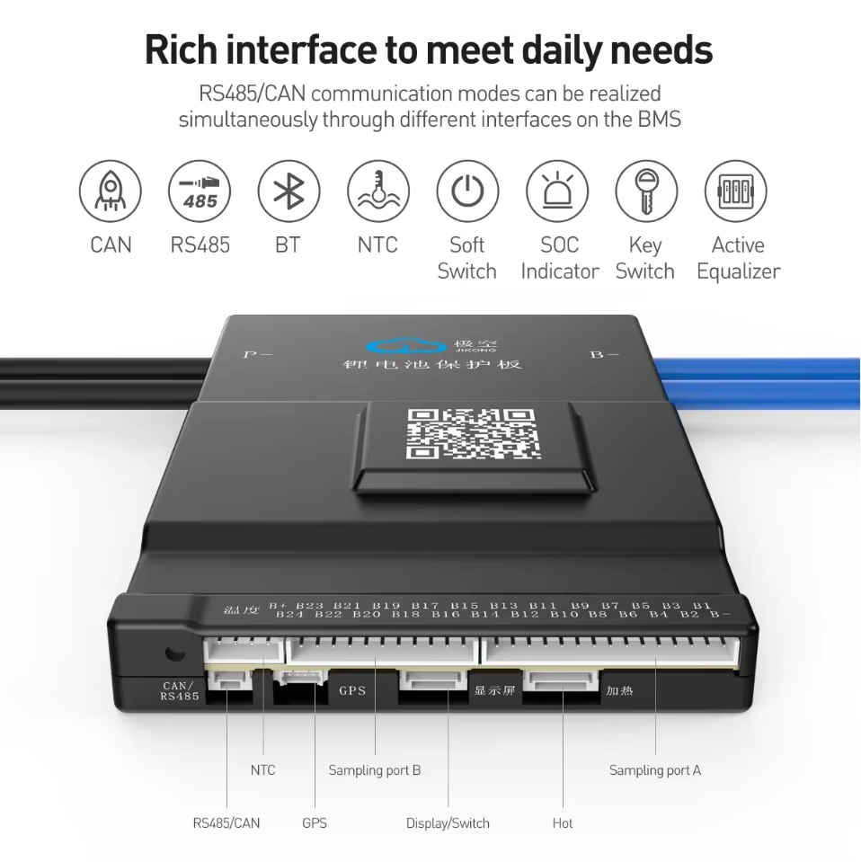 JK BMS موازن نشط 150A 1A JK-B1 - مراجعة Smart Bms 20S 72V 150A Bluetooth وسعره