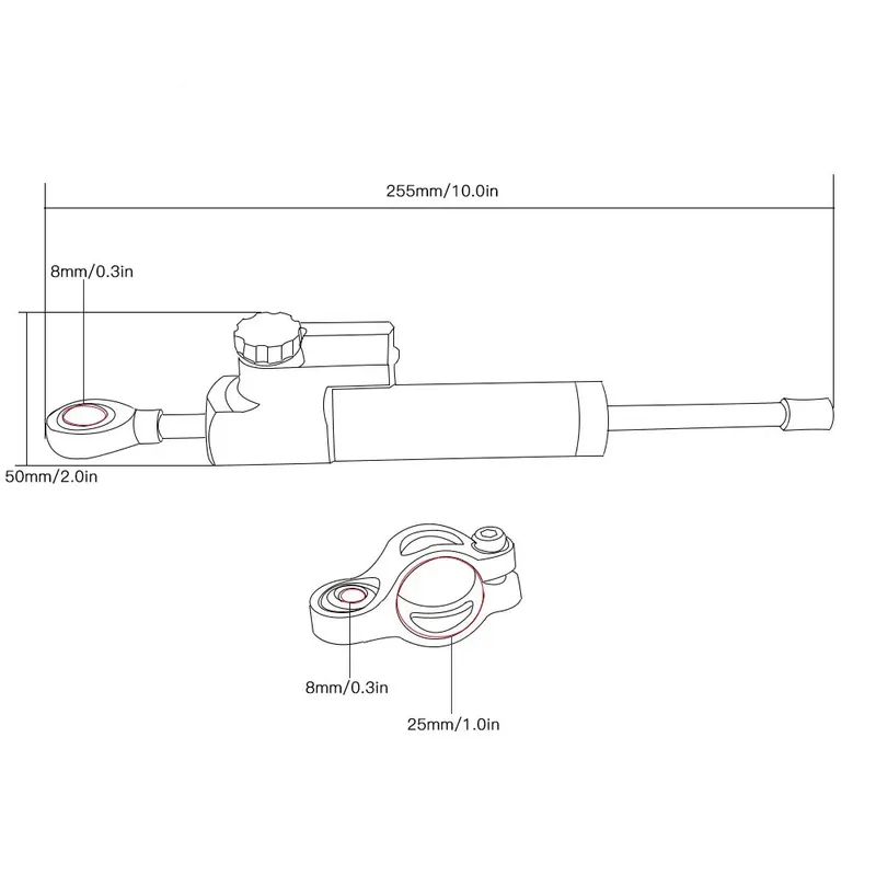 طقم تثبيت ممتص صدمات التوجيه ا - مراجعة Steering Damper Stabilizer Kit Cnc وسعره