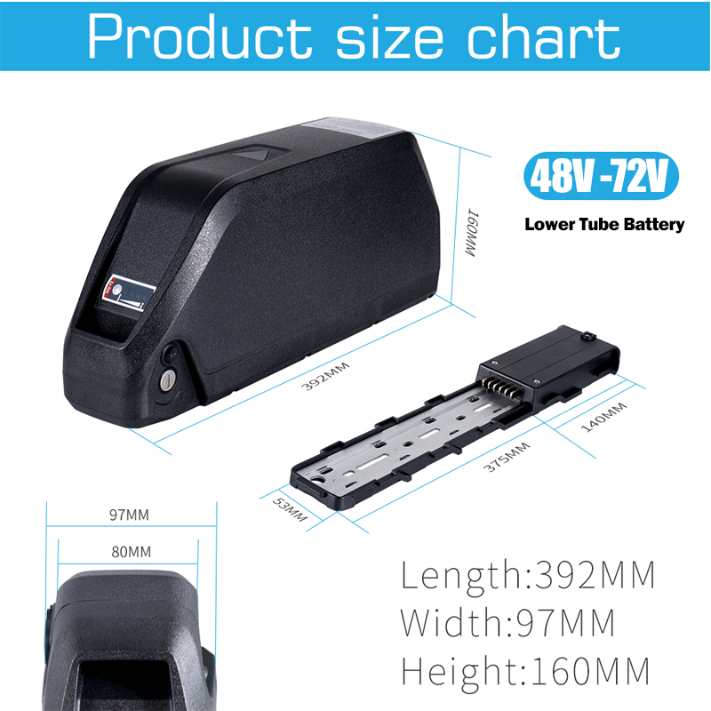 بطارية دراجة كهربائية 52 فولت  - مراجعة 60V 30Ah 21700 Battery Pack وسعره