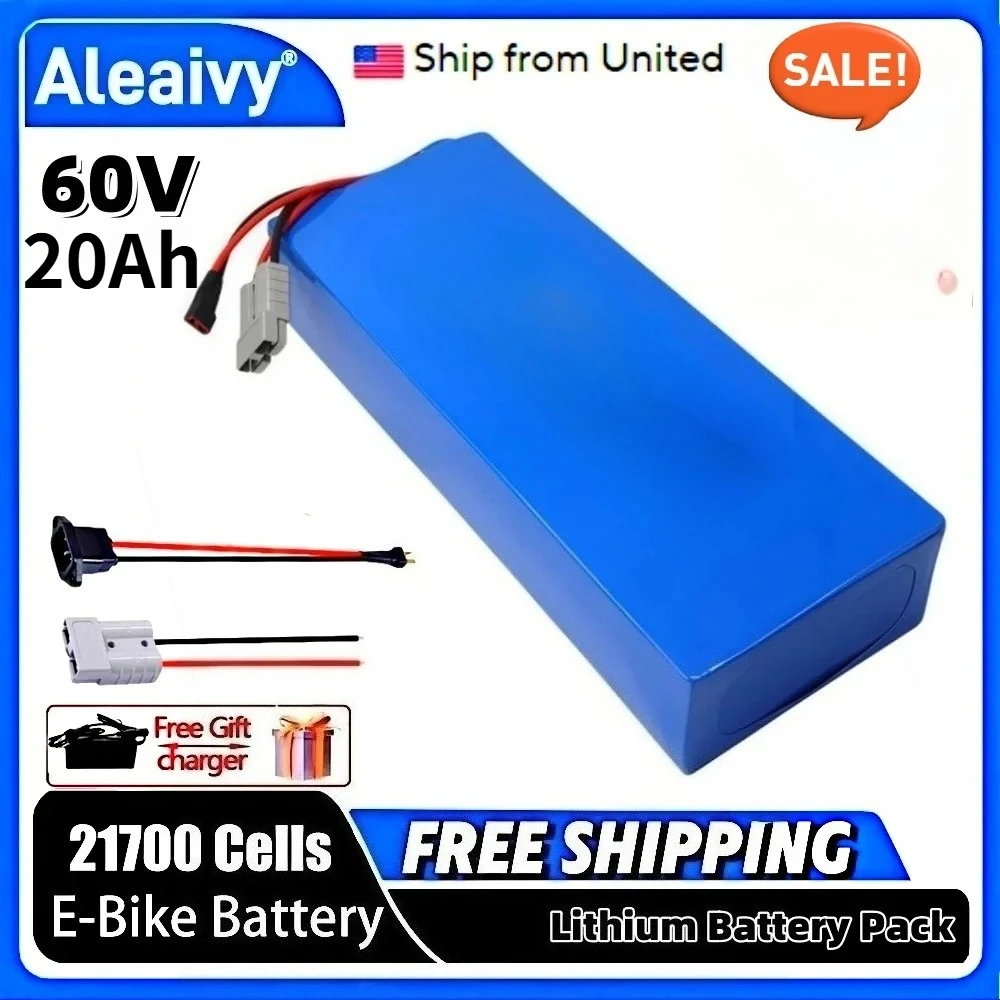 بطارية ليثيوم Aleaivy 60 فولت  - مراجعة 60V 30Ah 21700 Battery Pack وسعره
