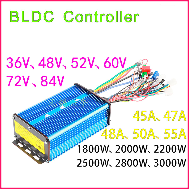 تيار مستمر وحدة تحكم في محرك ا - مراجعة 72V 45A Dual Controller وسعره