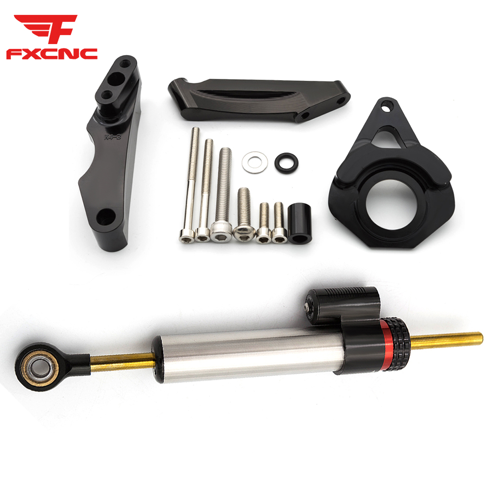 CNC الألومنيوم دراجة نارية الت - مراجعة Steering Damper Stabilizer Kit Cnc وسعره