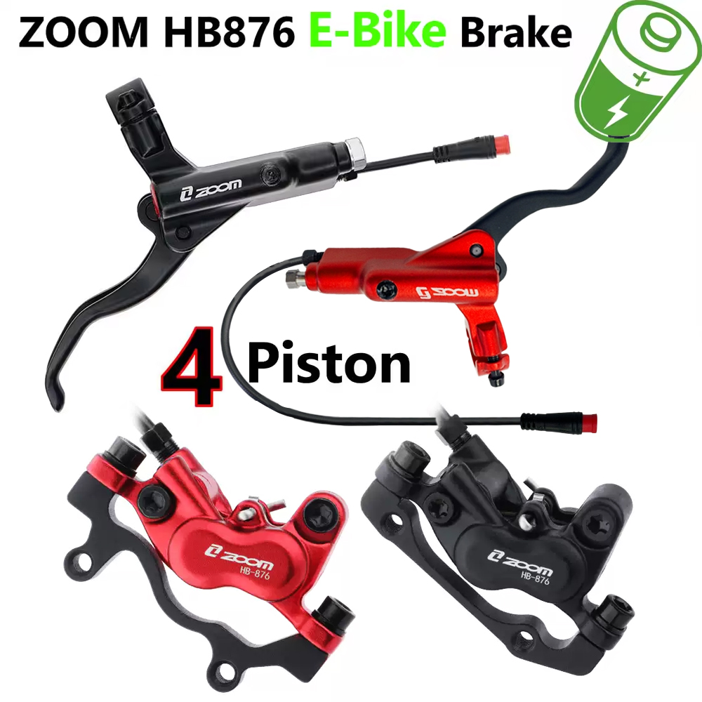 ZOOM HB-876E E-Bike 4-Piston ا - مراجعة Zoom Hydraulic Brake 4 Piston E-Scooter وسعره