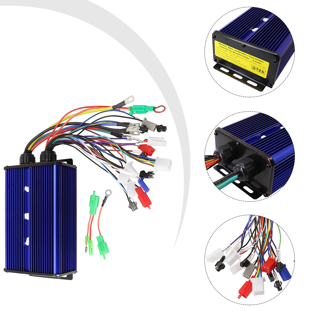 36 فولت 48 فولت 60 فولت 72 فول - مراجعة 72V 45A Dual Controller وسعره