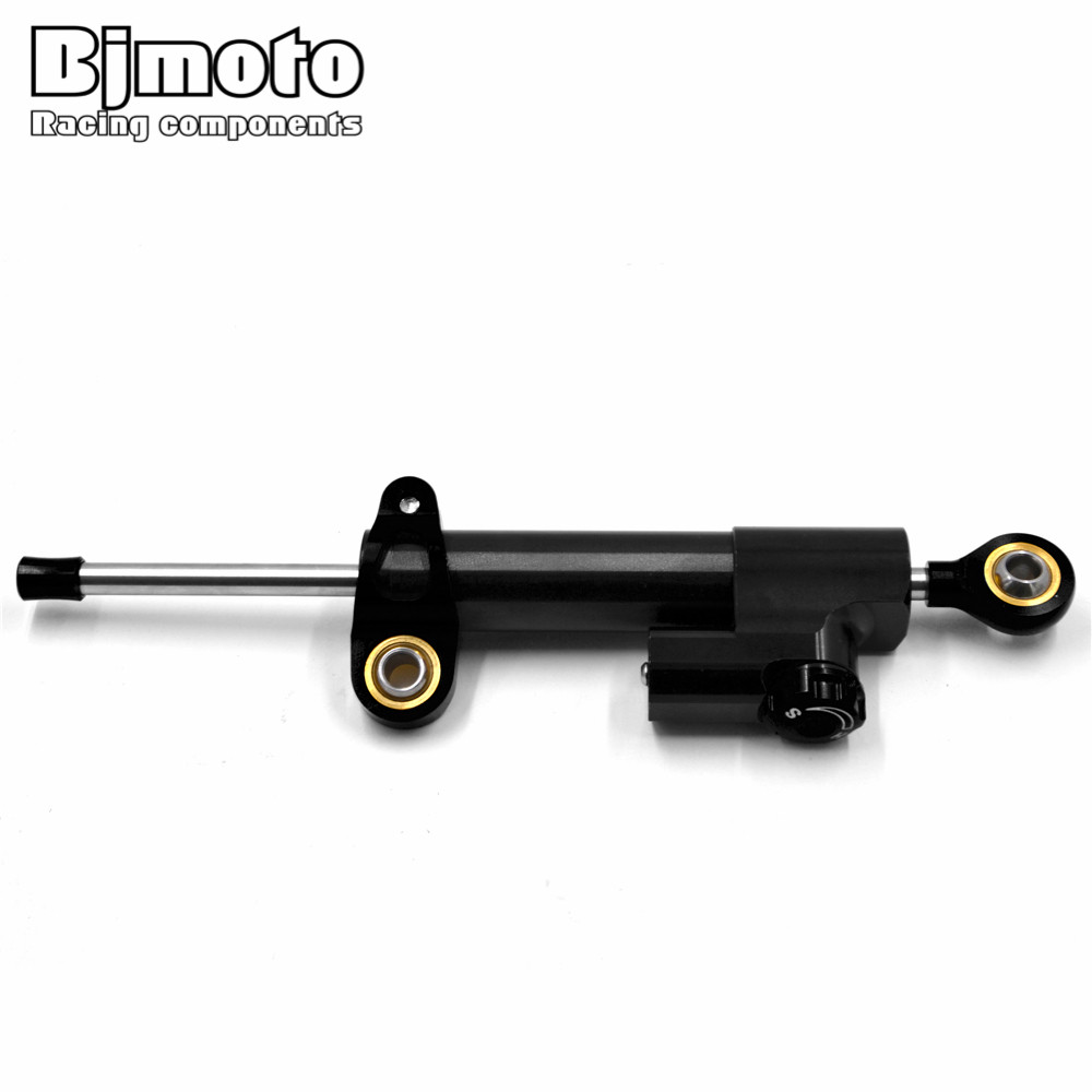 BJMOTO دراجة نارية التوجيه الم - مراجعة Steering Damper Stabilizer Kit Cnc وسعره
