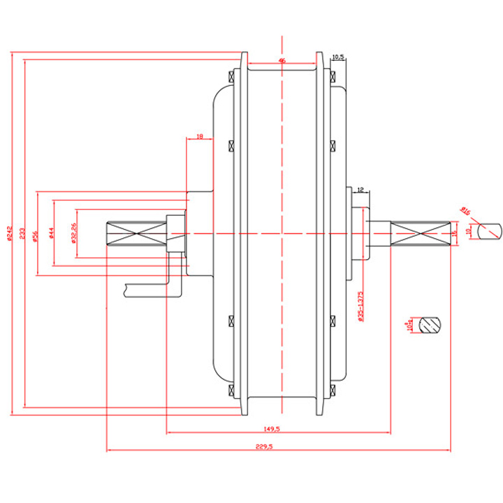 محرك محور خلفي للدراجة الكهربا - مراجعة 60V 5000W Brushless Hub Motor وسعره