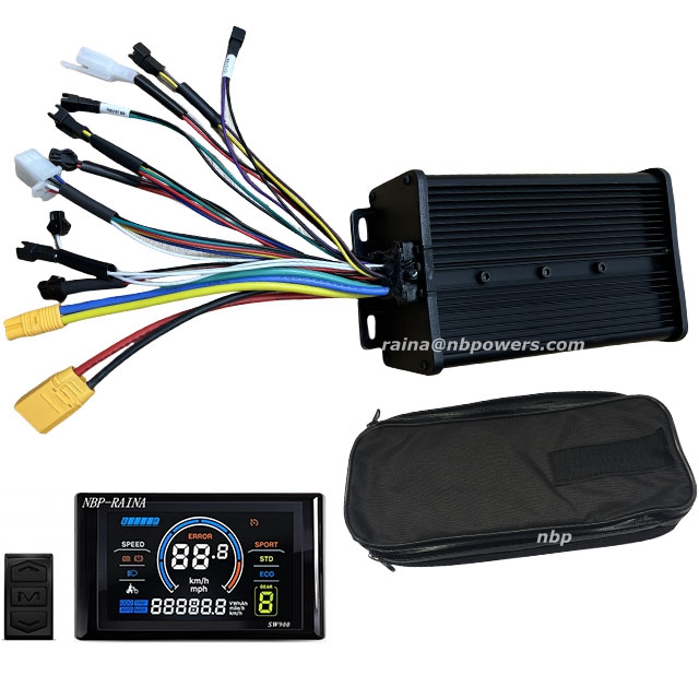 وحدة تحكم للدراجات الكهربائية  - مراجعة 72V 45A Dual Controller وسعره